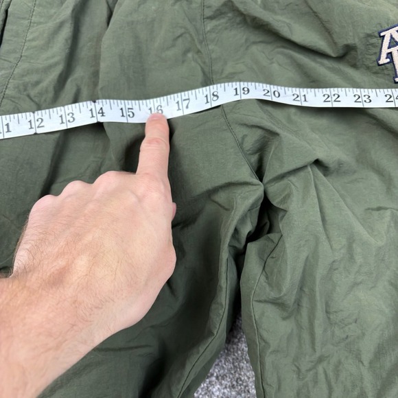Vintage Y2K Abercrombie & Fitch Pants Men M Green Stripes Tear Away Fleece Lined - Picture 4 of 7